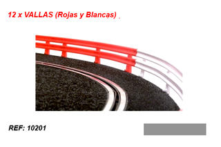 1 - 12 X VALLAS (ROJAS/BLANCAS)